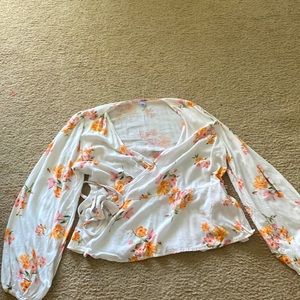 Floral wrap top from Old Navy